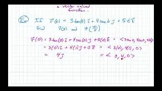 Math 4C Section 3.1 Vector Valued Functions and Space Curves