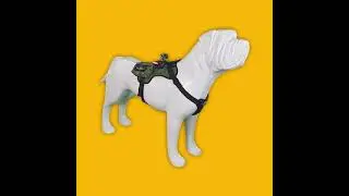 Smart dog vest - XL size for Military, police, rescue K9's With 2 Led Flashlight, Radio, Camera
