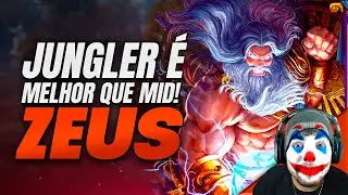 ZEUS JUNGLER É MUITO SUPERIOR AO ZEUS MID! SE VOCÊ GANKA VOCÊ NÃO É GANKADO! SMITE 2 CONQUISTA