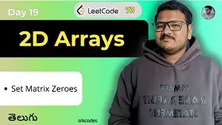 Set Matrix Zeroes in Telugu | Brute Force Solution | Leetcode Q73 | srkcodes