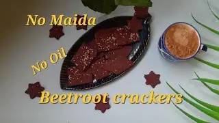 Ragi beetroot crackers। Baked beetroot chips।    Beet crackers l বিটের তৈরি বিস্কুট।