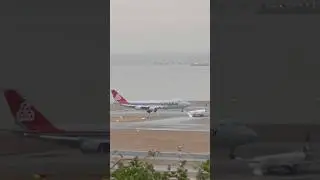 Cargolux B747F landing in HKG Airport！#aviation #cargolux #b747f
