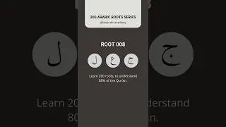 Master Arabic Vocabulary FAST With Roots #arabiclanguage #arabicvocabulary
