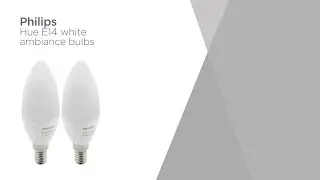 Philips Hue White Ambiance Wireless Bulb Twin Pack - E14 | Product Overview | Currys PC World