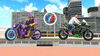 Franklin vs Thanos drag race 😱💥 Indian Theft Auto Simulator game 🤩🥳 modified bikes 🔥 New update 