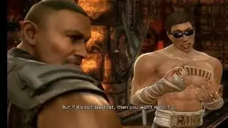 Johnny Cage funny moments Mortal Kombat 2011 (MK9)
