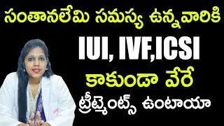 సంతానలేమి IUI, IVF, ICSI కాకుండా వేరే ట్రీట్మెంట్స్ ఉంటాయా : Dr. Durga About Infertility Treatments