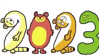New year animals but talking