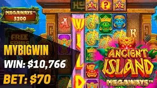 Ancient Island Megaways Slot!  Total Win $10,766