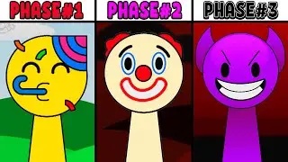 All Phases in New Incredibox Sprunki 4 of Emoji 7: From Phase 1 to Phase 3
