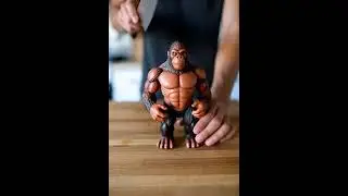 Slicing King Kong with a Knife! 🦍🔪 ASMR Action Figure Cutting Experience #trending #asmr