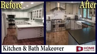 Before & After Country Kitchen and Bath Remodel - KLM Kitchens, Baths, Floors