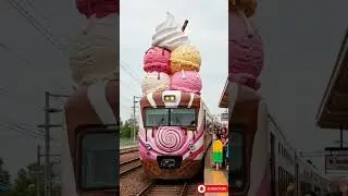 Welcome aboard the Ice Cream Train #travel #funny #cute #train #travel