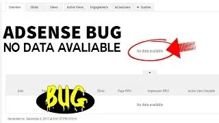 No Data Avaliable in Google Adsense | Don't Worry It's a Bug