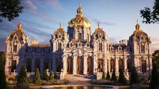 Experience the Enchanted Baroque Palace: Marble Halls, Floating Gardens, and Crystal Thrones