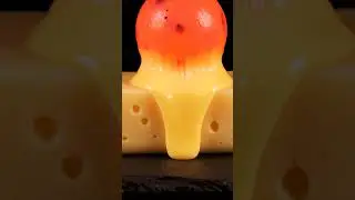 Red Hot Iron Ball vs CHEESE ASMR #asmr #experiment #experimnent #satisfying #youtubeshorts #relaxing