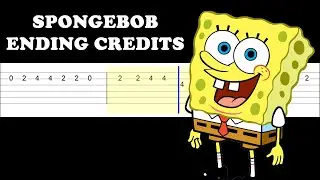 Spongebob Ending Credits (Easy Guitar Tabs Tutorial)