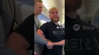 Jake Paul screaming skibidi on plane
