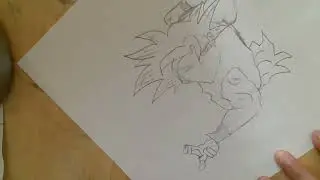 How to draw Goku ultra instinct (Fight Stance)