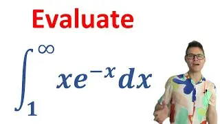 Improper Integral Using Limits & l'Hopital, High School/First Year Calculus, IB Higher Level Math