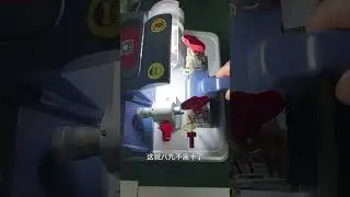 Let's see how does CSH006 semi-automatic key duplicating machine make flat cylinder key!