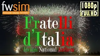 Fratelli d'Italia [FWsim Fireworks Display Simulator - HD 1080p 60fps]