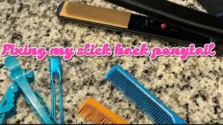 Slick back Ponytail Transformation Refixing My hairstyle!
