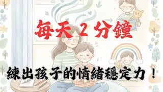 【每週正念 08】｜五步驟教你用「平靜小技巧」化解孩子的哭、怒、挫折—家庭版情緒陪伴法