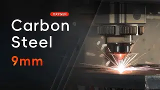 9mm carbon steel round tube cutting (oxygen) #laser #lasercutting #carbonsteel #metal #plate