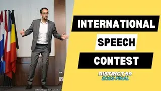 2025 International Speech contest - District 59 Final