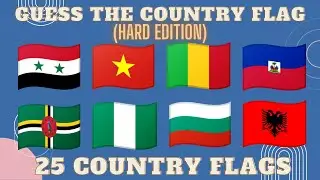 GUESS THE COUNTRY FLAG (HARD EDITION) || 25 COUNTRY FLAGS || #quiz #quizchallenge #quizmonster