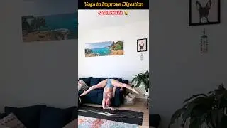 Yoga to Improve Digestion & Gut Health 🌾 #yoga #usa #legs #yogapostures #excretion #stimulates