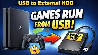 Jailbroken PS4 📁 USB to External HDD | Games Run Directly From USB #gaming #ps4