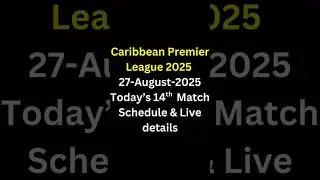 CPL 2025 LIVE Schedule 📺 Match 14 &ndash; Trinbago Knight Riders vs Antigua Falcons | 27 Aug 2025