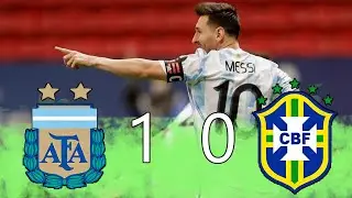 Argentina 1 vs Brasil 0 - Final Copa Am&eacute;rica 2021 - Partido Completo