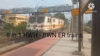 8 in 1 HWH-BWN ER trains | Janai road | lhb trains