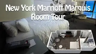 New York Marriott Marquis Times Square King Room Tour