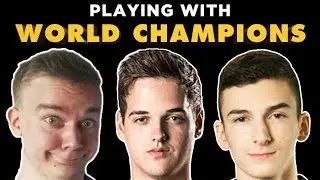 Freestyler playing with World Champions