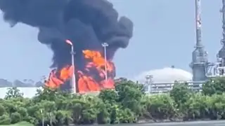Massive fire at Calcasieu refining plant in Lake Charles, Louisiana