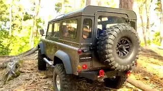 FM Electrics Land Rover Defender 1/8 - Early morning scaling