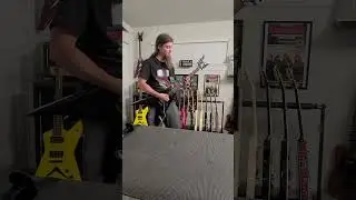 Dean Dime Razorback V, quick video clip at Adam's Guitar Addict. Guitar Tech Danny Mueller on guitar
