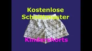 Kinder Shorts Schnittmuster GRATIS