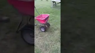 spreading fertilizer