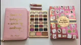 TOO FACED BOSS LADY BEAUTY AGENDA SWATCHES | HOLIDAY COLLECTION 2017