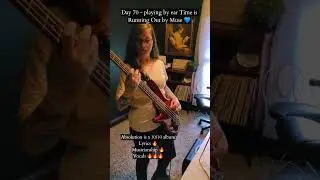 day 70 - playing Time is Running Out (Muse) by ear #bass #music #100daysofpractice
