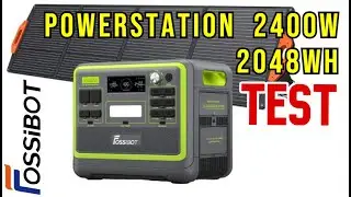 Fossibot F2400 Powerstation 2400W 2048Wh Test Revue Solaranlage, Balkonkraftwerk mit Speicher