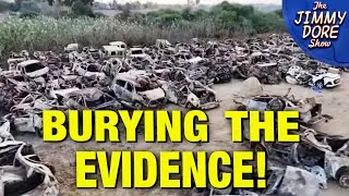 Israel BURYING Burned Cars They Attacked On October 7!