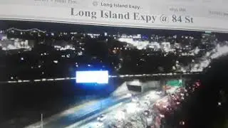 LIRR: Huntington M3 train #1734 above Long Island expressway!