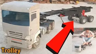 RC Truck trolley Wheel Setup  and Load carry / 🔥Raj 2.0 experiment