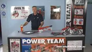 A PT Hydraulics Australia Power Team P55 Single Acting Hand Pump